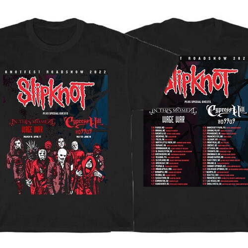Roadshow Christmas Tour 2022 The Knotfest Roadshow 2022 Concert Slipknot 2022 Tour Shirt | Etsy Uk