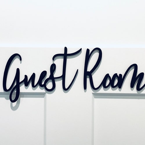 Guest Room Door Topper / Over the Door Sign / Guest Room Sign Etsy