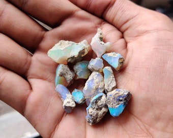 AAA Grade Ethiopian Opal Rough Lot: Raw Opal Stones