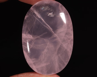 Awesome Top Quality Natural Rose Quartz Oval Shape Cabochon Loose Gemstone For Making Jewelry 85.25 Ct 43X29X8 MM NF-5757