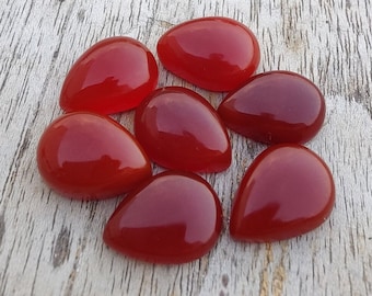 Magnifique Quartz Rubis Naturel 51,70 Carats - Cabochon Forme Poire - Pierre Précieuse Libre