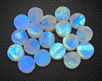 Pierre De Lune Naturelle – Coussin Bleu 2,00 Ct, Inde, Non Chauffée, Qualité œil Propre