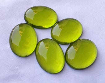 Top Quality Natural Green Quartz Oval Shape Gemstones, Calibrated Wholesale  Cabochon All Sizes Available