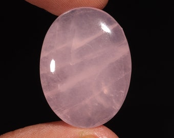 Beautiful Top Quality Natural Rose Quartz Oval Shape Cabochon Loose Gemstone For Making Jewelry 39.80 Ct 30X22X7 MM NF-5779