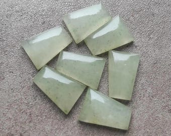 AAA+ Green Aventurine Cabochon Coffin Shape Flat Back Calibrated Wholesale Loose Gemstone