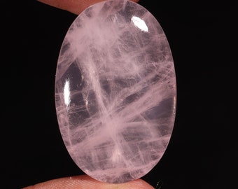 Fantastic Top Quality Natural Rose Quartz Oval Shape Cabochon Loose Gemstone For Making Jewelry 47.00 Ct 37X24X6 MM NF-5786