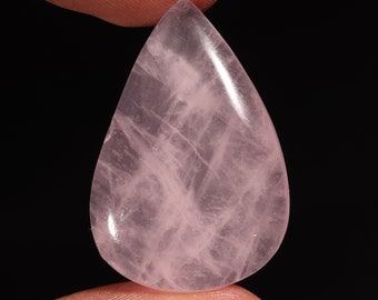 Marvellous Top Quality Natural Rose Quartz Pear Shape Cabochon Loose Gemstone For Making Jewelry 36.25 Ct 33X23X6 MM NF-5790