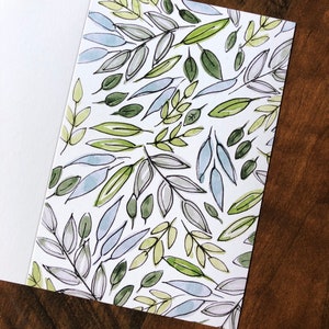 Leaves Cards (set of 6) - Etsy