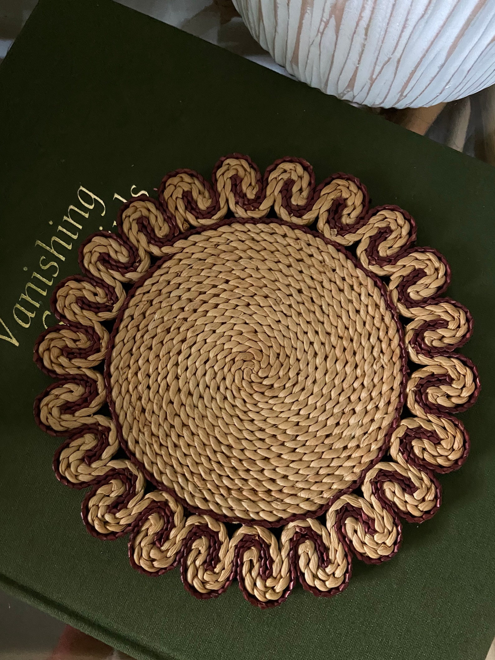 You Choose Vintage Woven Trivets Etsy