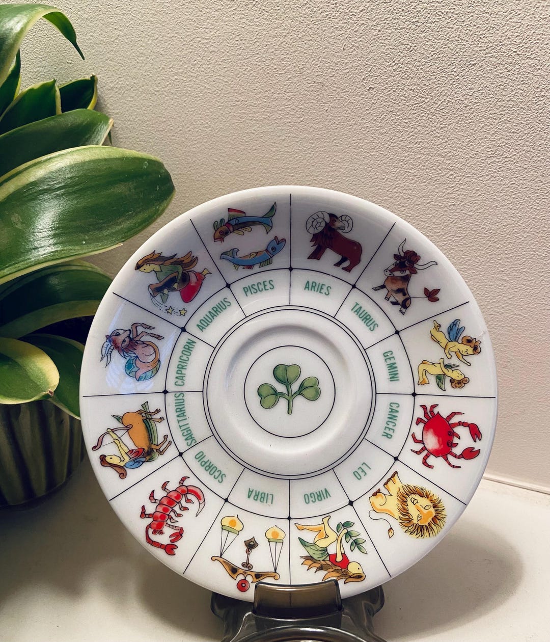 Vintage Zodiac Fortune Teller Saucer International Collectors Guild Vintage zodiac fortune teller saucer international collectors guild