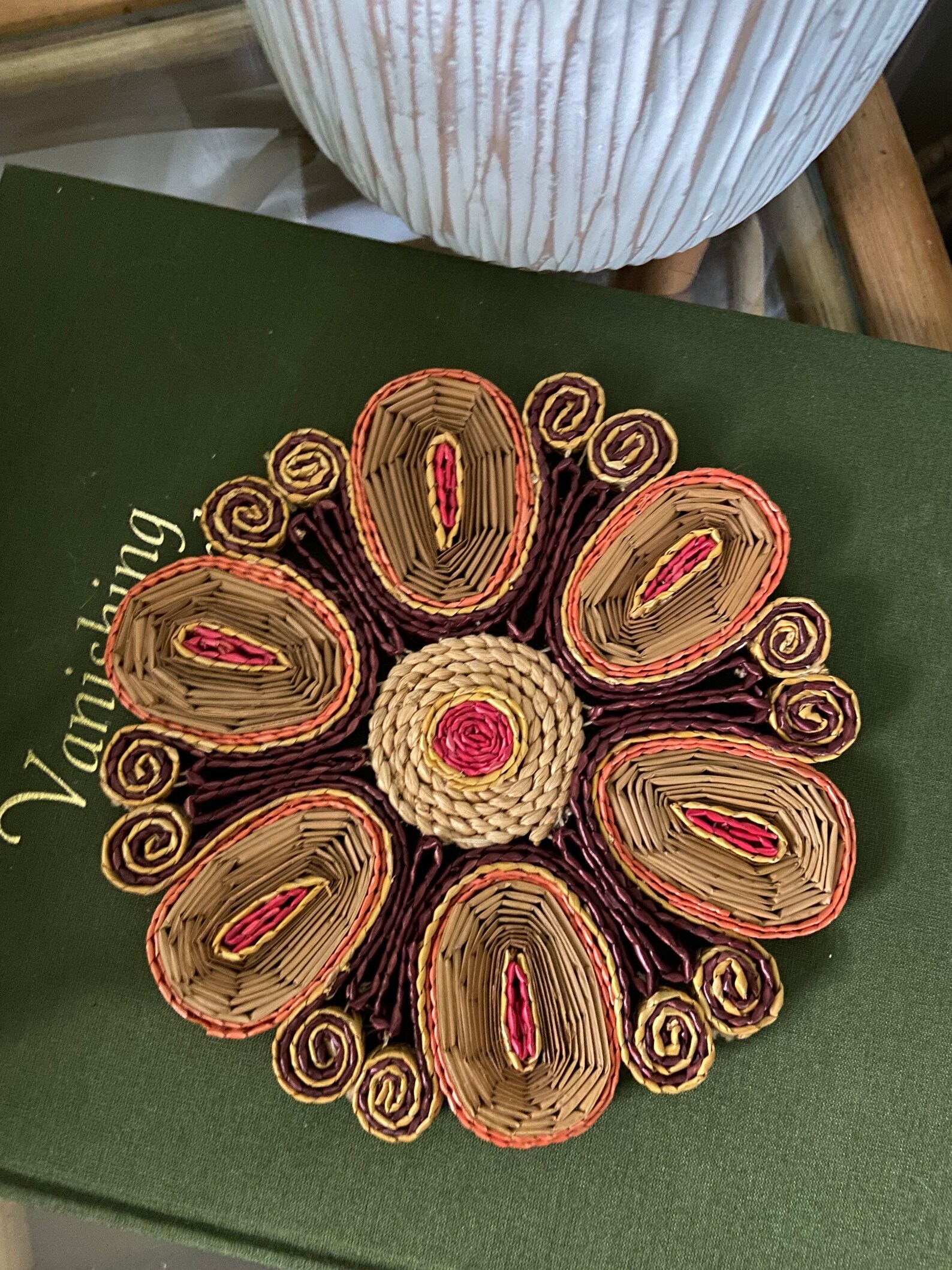 You Choose Vintage Woven Trivets Etsy