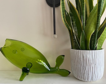 Vintage Blenko Art Glass Fish in Emerald Green 971S 12 Inch - Etsy