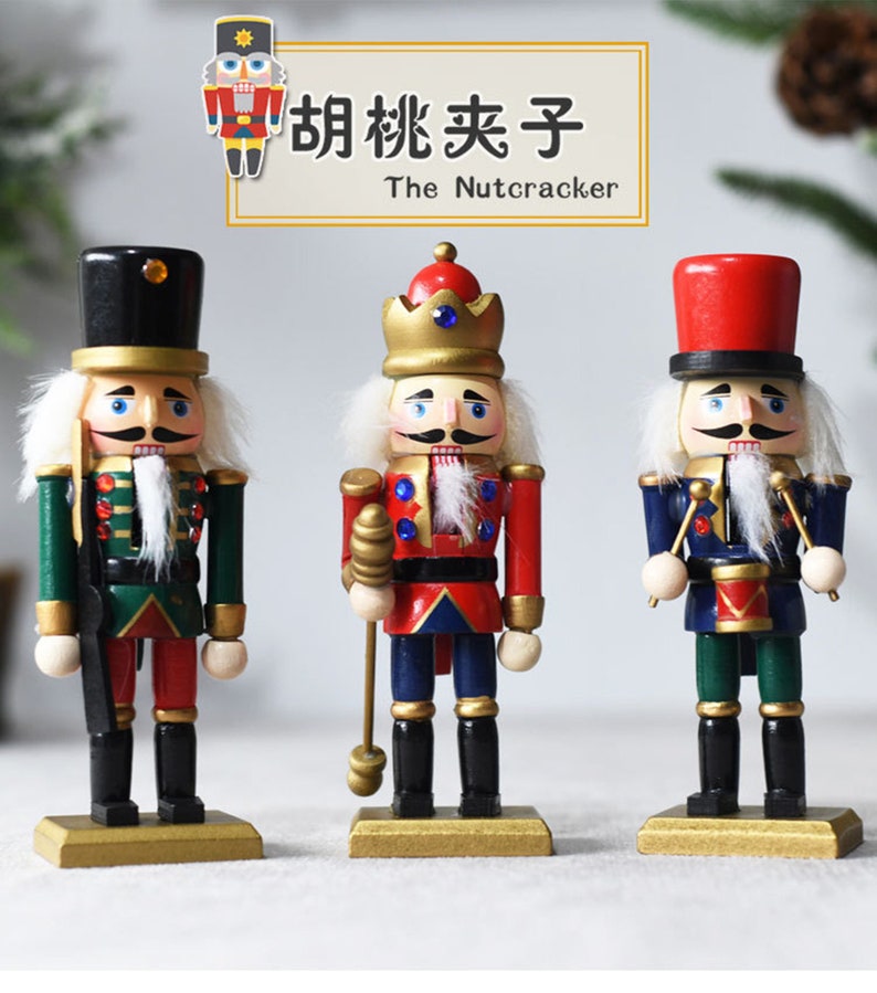 Download 15cm Toy Soldier Christmas Soldier 3pcs 5 9 Vintage Wooden Nutcracker Doll Christmas Decorations Soldier Nutcracker Nutcracker Decor Figurines Knick Knacks Collectibles Dolphinchat Ai