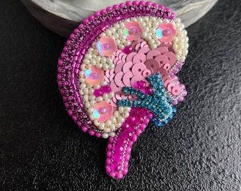 Kidney brooch, kidney pin, nephrology, urology, gift for doctor