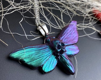 Moth necklace, moth necklace, butterfly necklace, gothic necklace, necklace for witch