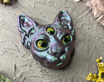 Sphinx Cat Brooch Etsy