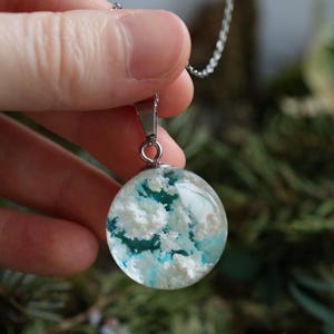 Resin cloud necklace, Cloud necklace, cloud pendant, cloud jewelry