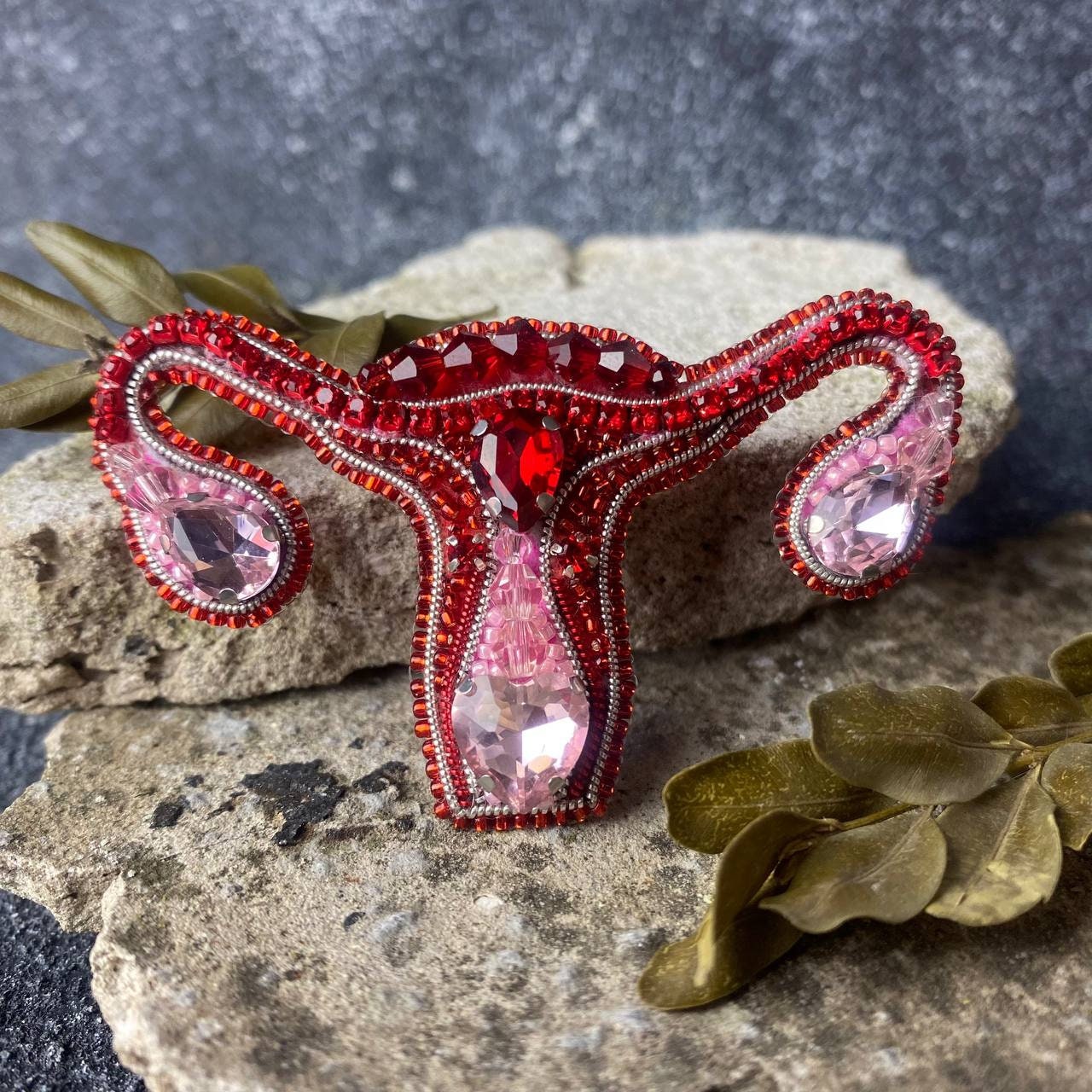 Uterus brooch uterus pin feminist pin feminist brooch feminist jewelry Etsy