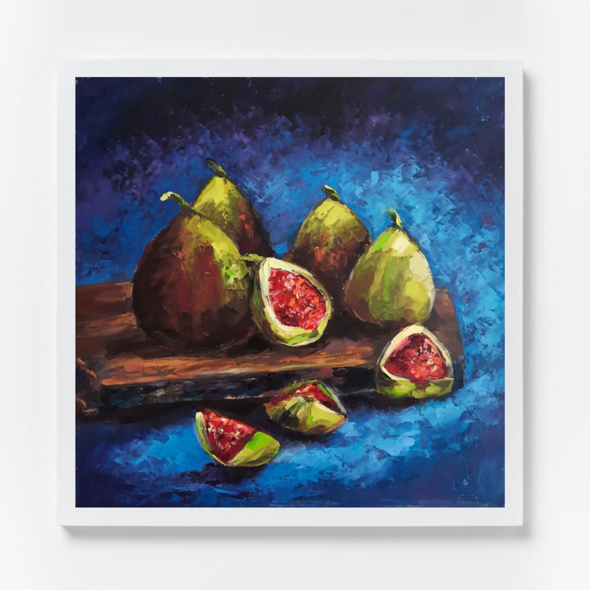 Figs Painting Fruit Original Oil Painting Still Lafe Food Etsy
