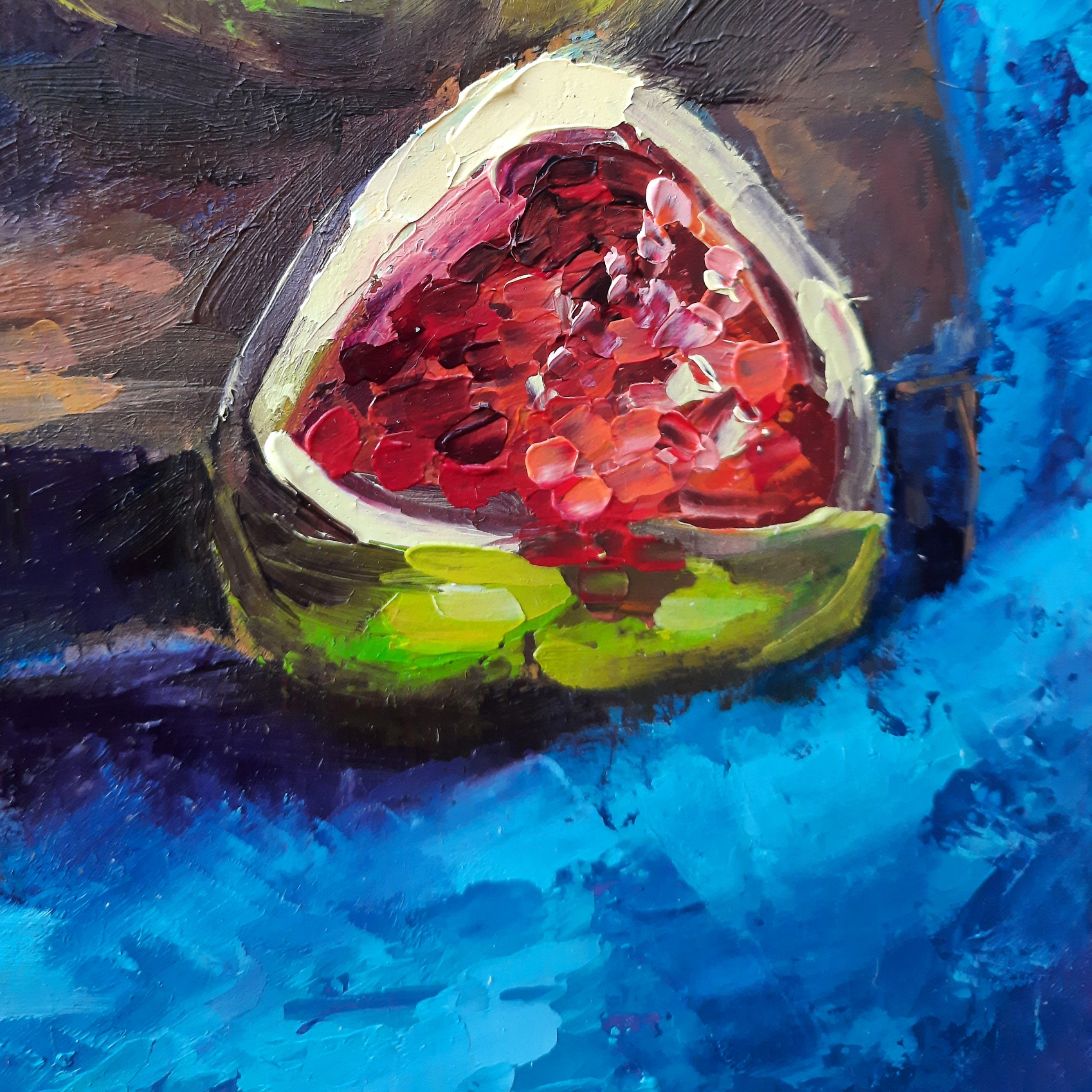 Figs Painting Original Oil Painting Still Lafe Fruit Wall Art Etsy