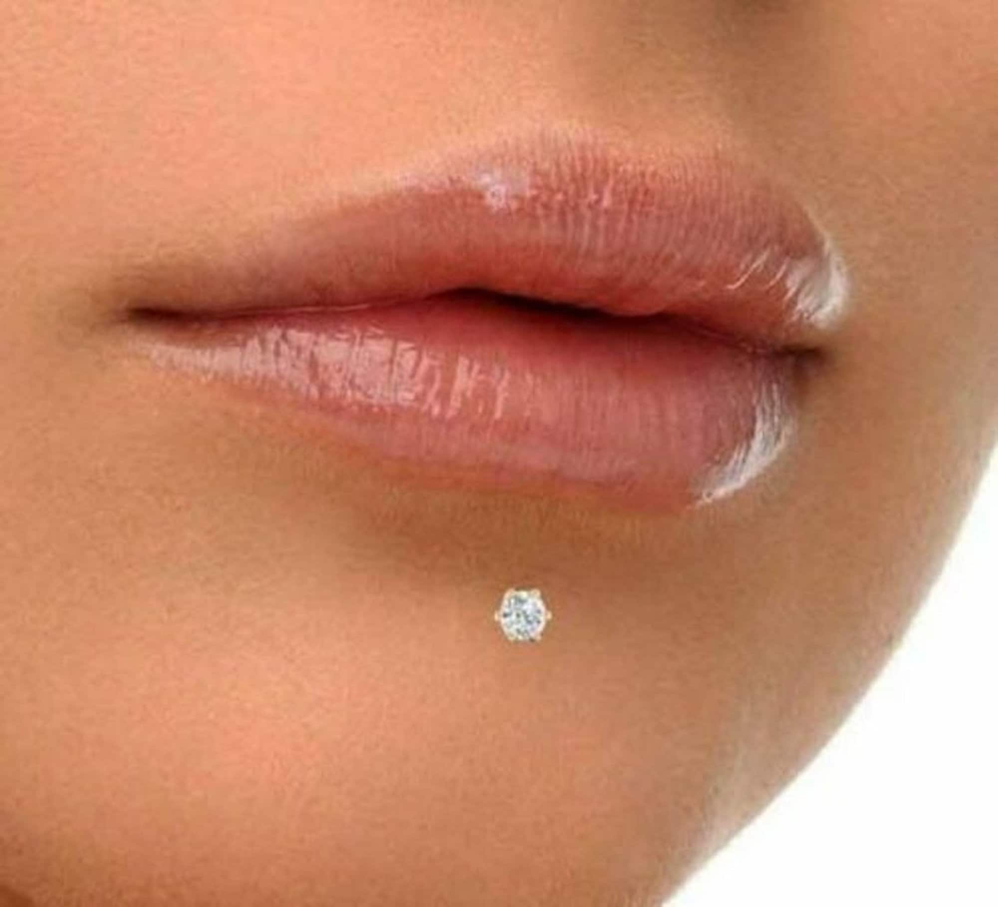 Internally Threaded Tragus Piercing Stud Earrings Cubic - Temu Canada
