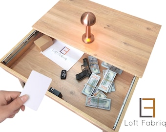 RFID Lock Coffee Table – Modern Hidden Compartment, Secure Storage