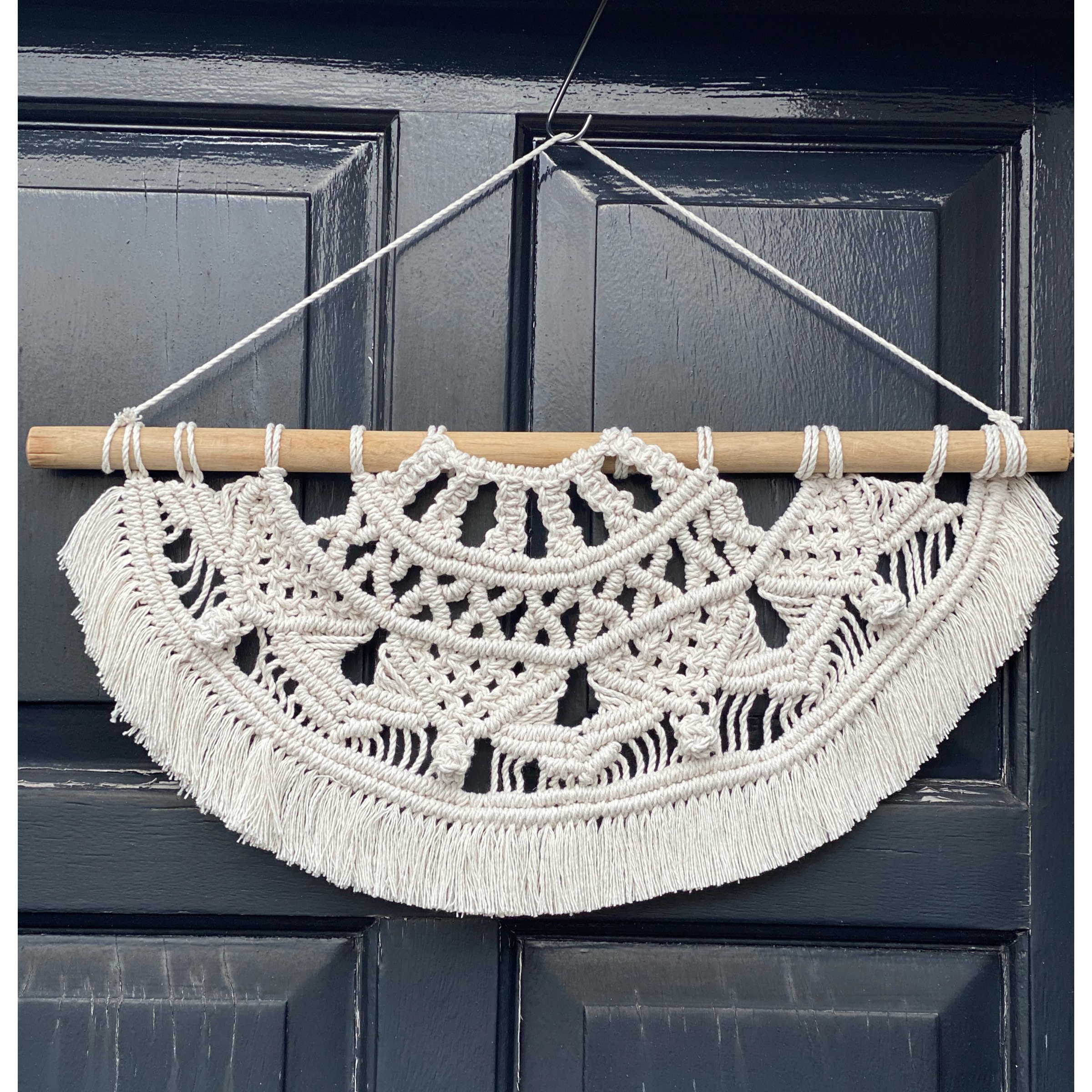 Macrame Mandala Wall Hanging Half Mandala Wall Hanging Etsy