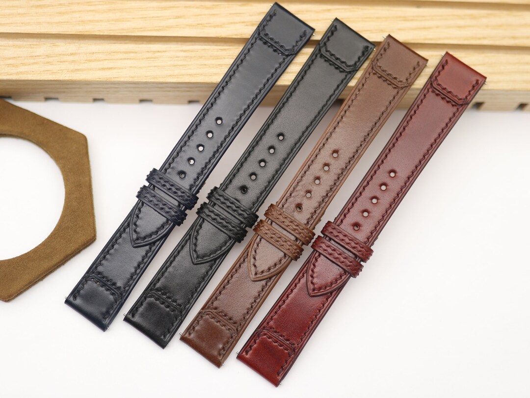 Jaeger Lecoultre Reverso Watch Strap Shell Cordovan Leather Etsy