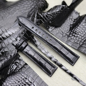 Genuine crocodile watch clearance strap