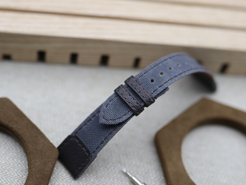 Jaeger Lecoultre Reverso Watch Strap Canvas Watch Strap Etsy UK