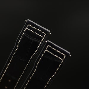 Pilot Watch Strap - I.W.C Watch Strap - I.W.C Strap - Pilot Strap - Customized Strap - Genuine Alligator Skin Watch Strap - Make To Oder!!!