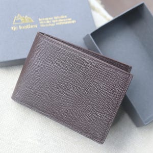 Cartera de piel de becerro - Cartera de piel de Epsom - Cartera personalizada - Cartera de hombre - Cartera plegable - ¡Cartera premium!