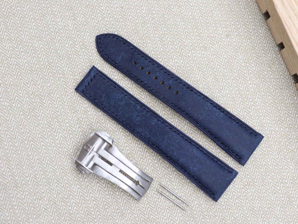 Omega Strap Omega Watch Strap Genuine Italy Leather Watch Etsy
