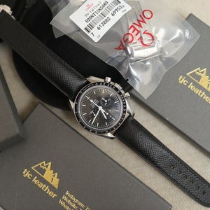 Order To Make- Omega Watch Strap - Omega Strap - Genuine Epsom Leather Strap for Speedmaster/Moonwatch/Seamaster
