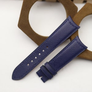 Curved Lug Watch Strap -  Curved Lug Epsom Watch Strap - Curved Lug Cowhide Watch Strap - Order To Make!!!
