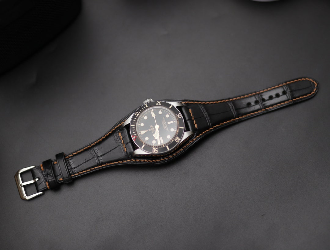 Bundstrap Bund Strap Bund Watch Strap Cuff Strap Genuine Alligator