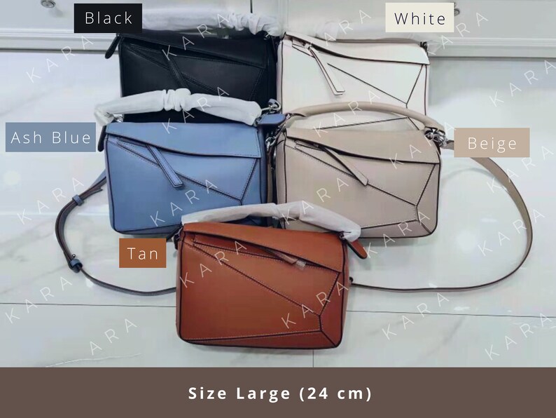 Genuine Leather Minimal Crossbody Bag Puzzle Bag Leather Etsy