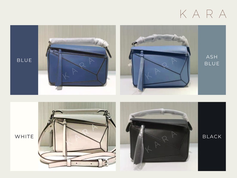 Genuine Leather Minimal Crossbody Bag Puzzle Bag Leather Etsy