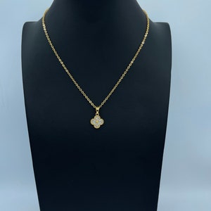 Designer Inspired Clover Necklace - Gold