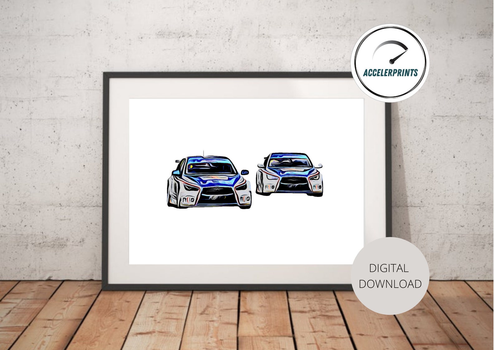 Infiniti Touring Car, Touring Car Poster, Car Poster, Touring Cars