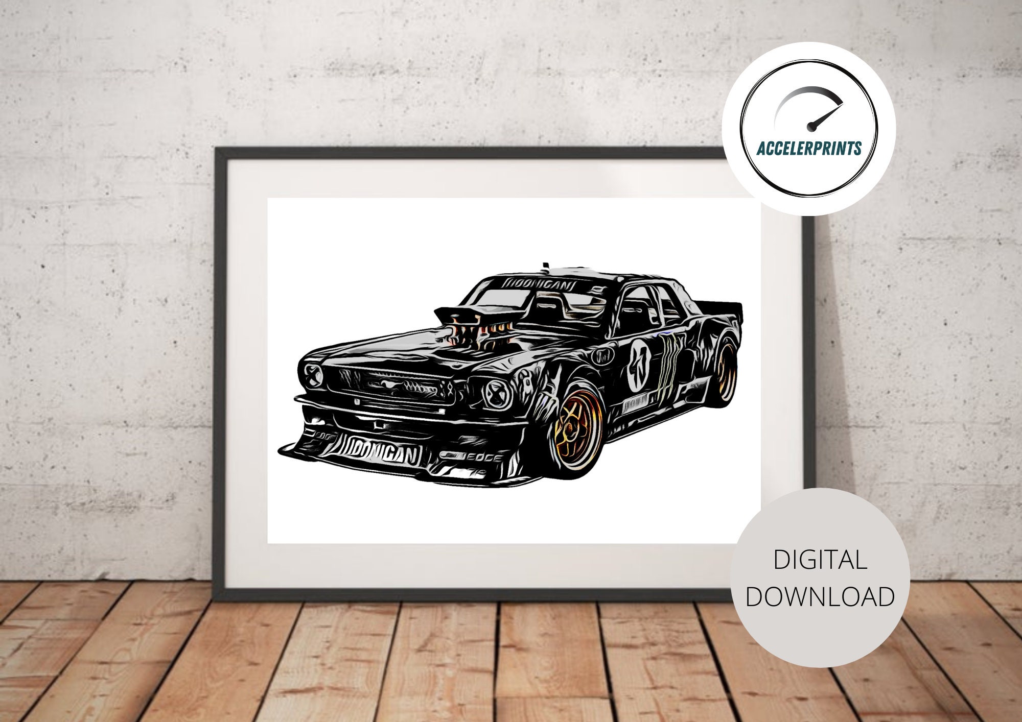 Ford Mustang Hoonicorn чертеж