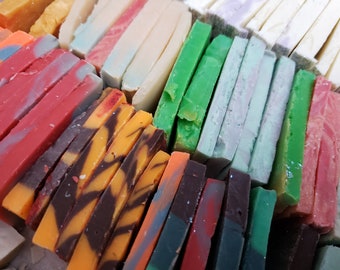 6 Sample Bars Soap Favors Handmade Vegan Artisan Soap, Organic Coconut Oil, Olive Oil, Organic Palm Oil Bulk Travel