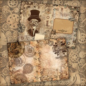 Vintage Steampunk Junk Journal Printable Kit: Digital Download, Antique ...