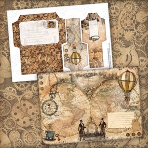 Vintage Steampunk Junk Journal Printable Kit: Digital Download, Antique ...