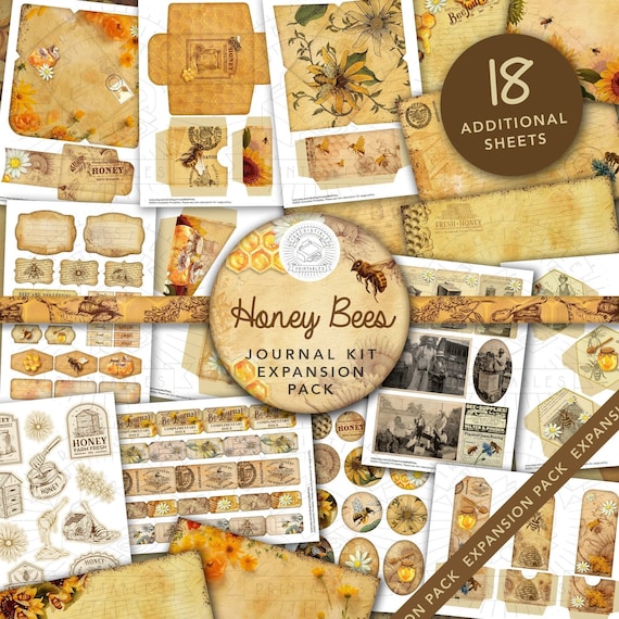 Honey Bee Junk Journal Kit