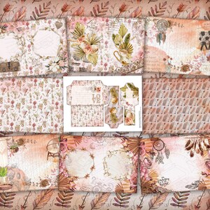 Natural Boho Junk Journal Printable Kit: Digital Download, Tribal ...