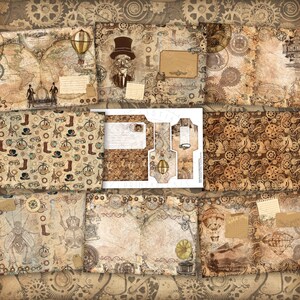 Vintage Steampunk Junk Journal Printable Kit: Digital Download, Antique ...