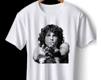 The Doors Inspired Mens Ringer T-shirt Unofficial Jim Morrison Music Fan NEW