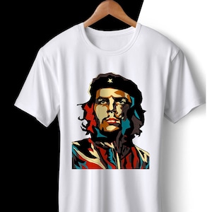 Che Guevara short sleeve olive green T-shirt with classic Che image –