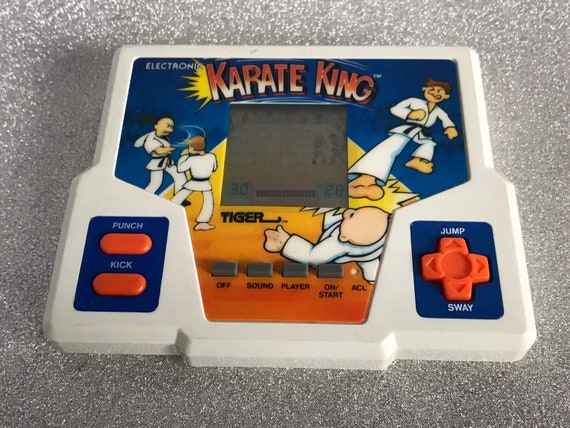 Retro Karate King Vintage Handheld Electronic Game Working by